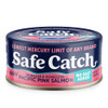 Safe Catch Wild Pacific Pink Canned Salmon Fish, No Salt, 5oz, 6-Pack