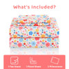 Mooreeke Cozy Floral Microfiber Printed Floral Queen Sheet Set - Soft & Breathable Colorful Flower Custers Bed Sheets