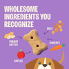 Wellness Old Mother Hubbard Classic P-Nuttier Dog Biscuits, Natural Training Treats, Peanut Butter Flavor, Large Size,