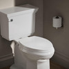 KOHLER K-4774-0 Brevia Elongated White Toilet Seat with Quick-Release Hinges And Quick-Attach Hardware For Easy Clean,