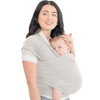KeaBabies Baby Wrap Carrier, All in 1 Original Baby Carrier (Rhino Gray)