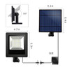 Ousam Led Solar Flood Lights Outdoor 3000K for Wall, House, Porch, Shed