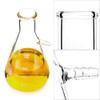 QWORK 1000ML Buchner Funnel Kit Filter Flask Set, 1L Vacuum Flask 80mm Funnel, Borosilicate Glass Heavy Wall Filtering