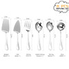 Stainless Steel Serving Utensils,8 Pcs Serving Set with Serving Spoons,Serving Fork,Soup Ladle,Lasagna Server,Pie
