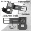Bulletpoint Mounting Solutions Two-Way Radio + Handheld Speaker Mic Holder with 20mm Ball Mount
