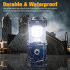Collapsible Portable LED Camping Lantern XTAUTO Lightweight Waterproof Solar USB Rechargeable LED Flashlight Survival