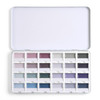 Fuumuui CREAMORA Watercolor Paint Set 24 Color Opaque Semi-Solid Muted Gray Tone Paint | for Soft Gradient,