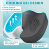 Gel Seat Cushion, Enhanced Memory Foam Cushion for Tailbone Pain,Grey