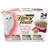 Purina Fancy Feast Poultry & Beef Wet Cat Food Variety Pack, 3 oz, 24-Pack