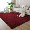 DweIke Fluffy Burgundy Red Rugs for Bedroom Living Room, 4x6 Feet Soft Plush Shaggy Wine Maroon Girls Boys Kids Rug,