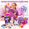Original Stationery Unicorn Slime Kit for Girls Ages 712, DIY Shimmer Slime Set with Glow-in-The-Dark, Pearlescent,