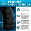 Vive Knee Ice Pack Wrap - Cold/Hot Gel Compression Brace for Pain Relief