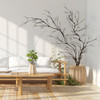 118 Inches Artificial Fake Tree Branches for Decoration, Malleable Floral Tree Branches with Sprout, Twigs Vines Ivy