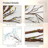 118 Inches Artificial Fake Tree Branches for Decoration, Malleable Floral Tree Branches with Sprout, Twigs Vines Ivy