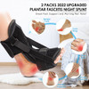 Runkelai Plantar Fasciitis Brace Night Splint with Soft Memory Foam Pad: 2 Packs Upgraded For Achilles Tendonitis