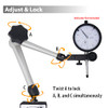Clockwise Tools Magnetic Base, MGBR-01, Magnetic Stand for Digital Dial Indicators, 176lbs Max Pull
