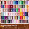 JODSONE 100 PCS (5 ml each) Gel Nail Polish Kit No Wipe Soak off Base Coat and Matte Glossy Top Coat Gel Polish