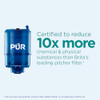 PUR Plus Horizontal Faucet Mount Filtration System with Lead Reduction