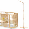 Lanttoe Crib Mobile Arm Wooden Floor Standing - 61 Inches Mobile Arm for Crib|Movable Baby Mobile Hanger|Strong