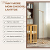 Lanttoe Crib Mobile Arm Wooden Floor Standing - 61 Inches Mobile Arm for Crib|Movable Baby Mobile Hanger|Strong