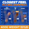 YGA Silent Basketball Size 7: Airless Indoor Basketball with 95% Bounce