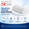 ComfiLife Knee Pillow for Back Sleeping  100% Memory Foam Bolster Pillow for Legs  Under Knee Pillow for Sleeping on