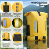 MARCHWAY Roll Top Waterproof Backpack, Floating Dry Bag 20L/30L/45L with Ergonomic Rectangular Base, Cushioned Back,