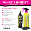 Muc-Off Bio Drivetrain Cleaner 500ml & Bio Dry Chain Lube 120ml Bundle with Microfiber Cloth | Biodegradable