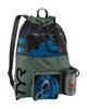 TYR Big Mesh Mummy Backpack - Ventilated Swim & Gym Gear Bag, Sage