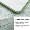 3 Pcs Ombre Bath Mat Set for Bathroom, Non Slip Ultra Soft and Thick Water Absorbent Bath Carpet, Machine Washable &