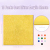 Adrattnay Glitter Acrylic Sheets 1/8" Thick, 10Pcs 8 x 8 in Cast Acrylic Sheets 3 mm for Laser Cutting, Glitter
