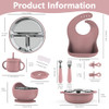 Hepotk 13PCS Baby Feeding Set, Removable Stainless & Silicone, Odor-Free