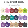Apple Barrel PROMOABII Matte Finish Acrylic Craft Paint Set Designed for Beginners and Artists, Non-Toxic Formula That