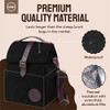 ASEBBO Classic Canvas Lunch Bag, 10L Insulated & Shoulder Strap for Adults