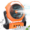 Ausic Portable Misting Fan for Outdoor Cooling, [8-35Hrs] Battery Powered Mist Fans with Water Misters & LED Lantern,