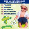 Flushable Wipes for Baby and Kids by Kandoo, Sensitive and Unscented Formula, Hypoallergenic Potty Training Wet
