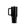 HydroJug Traveler 32oz, Insulated Tumbler with Handle & Straw, Black