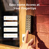 SwitchBot Smart Keypad Touch for SwitchBot Lock, Fingerprint Keyless Home Entry, IP65 Waterproof, Supports Virtual