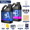64OZ Epoxy Resin Kit, Clear Resin No Yellowing No Bubble for Molds & Craft