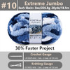 Cozyful Chunky Yarn for Hand Knitting - #10 Chunky Chenille Blanket Yarn, Jumbo Big Thick Chunky Yarns for Crocheting,