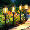 Eyrosa Solar Pathway Lights Outdoor Waterproof, 12 Pack, Warm White