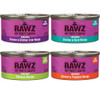 Rawz Natural Premium Canned Cat Wet Food Shredded -12 Pack Chicken Variety - 4 Flavors - (Chicken & Duck, Chicken &
