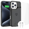 Alpatronix Battery Case for iPhone 16 Pro Max, Portable Strong Slim Protective Extended Charger Cover, 15W Fast