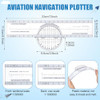 Relaxweex Aviation Pilot Tools Kit E6b Flight Computer Calculator Aviation Aluminum Kneeboard with Elastic Knee Board