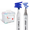 KINGART PRO Double-Ended Alcohol Ink Art Markers, 60 COLORS, Fine Point & Chisel Tips, Permanent with Superior