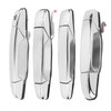 LCWRGS 4PCS Exterior Chrome Door Handle Front Rear Driver & Passenger Side