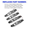 LCWRGS 4PCS Exterior Chrome Door Handle Front Rear Driver & Passenger Side