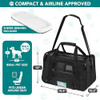 PetAmi Airline Approved Pet Carrier for Cats & Small Dogs, Large, Black