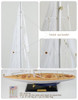 SAILINGSTORY Wooden Sailboat Decor Model Ship Enterprise