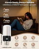 HYPERBLAZE Battery Operated Light Bulb with Remote, 72-LED Wide Bright & 3 Colors & Dimmable Rechargeable Light Bulbs